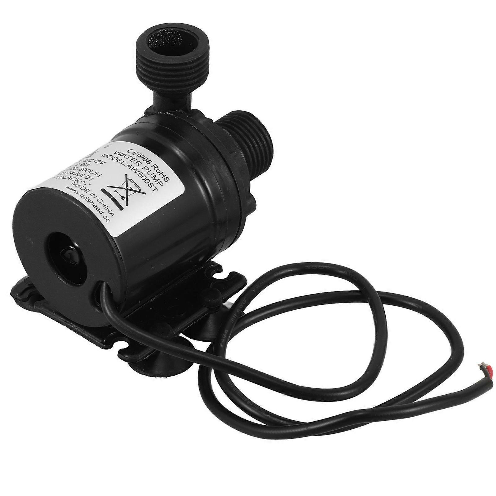 Compact Black Water Pump for Hydroponic and Aquarium Water Circulation