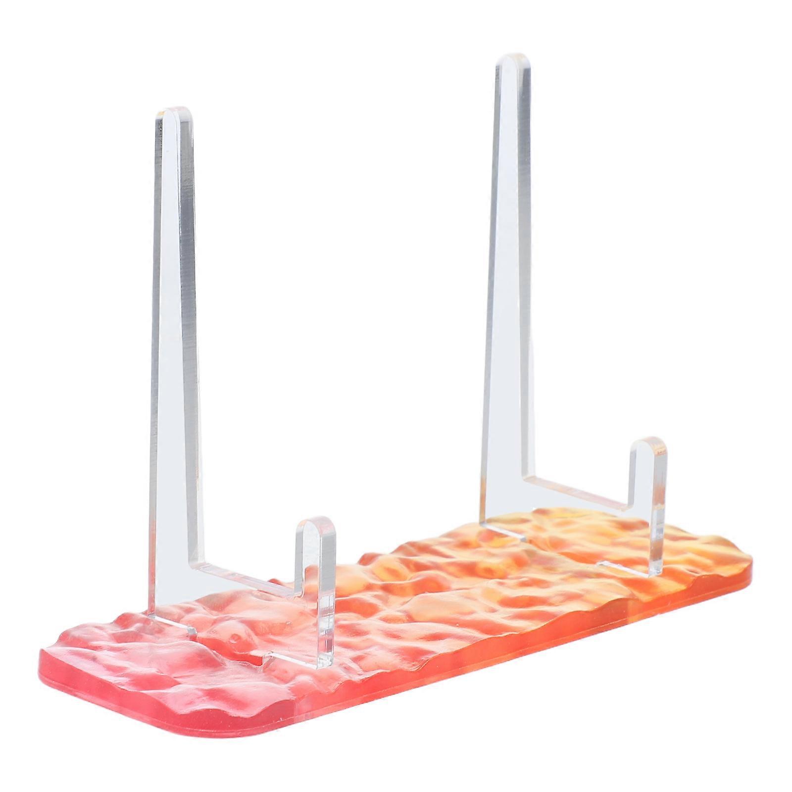 Transparent Acrylic Display Stand Small for Card and Pin Collection Storage