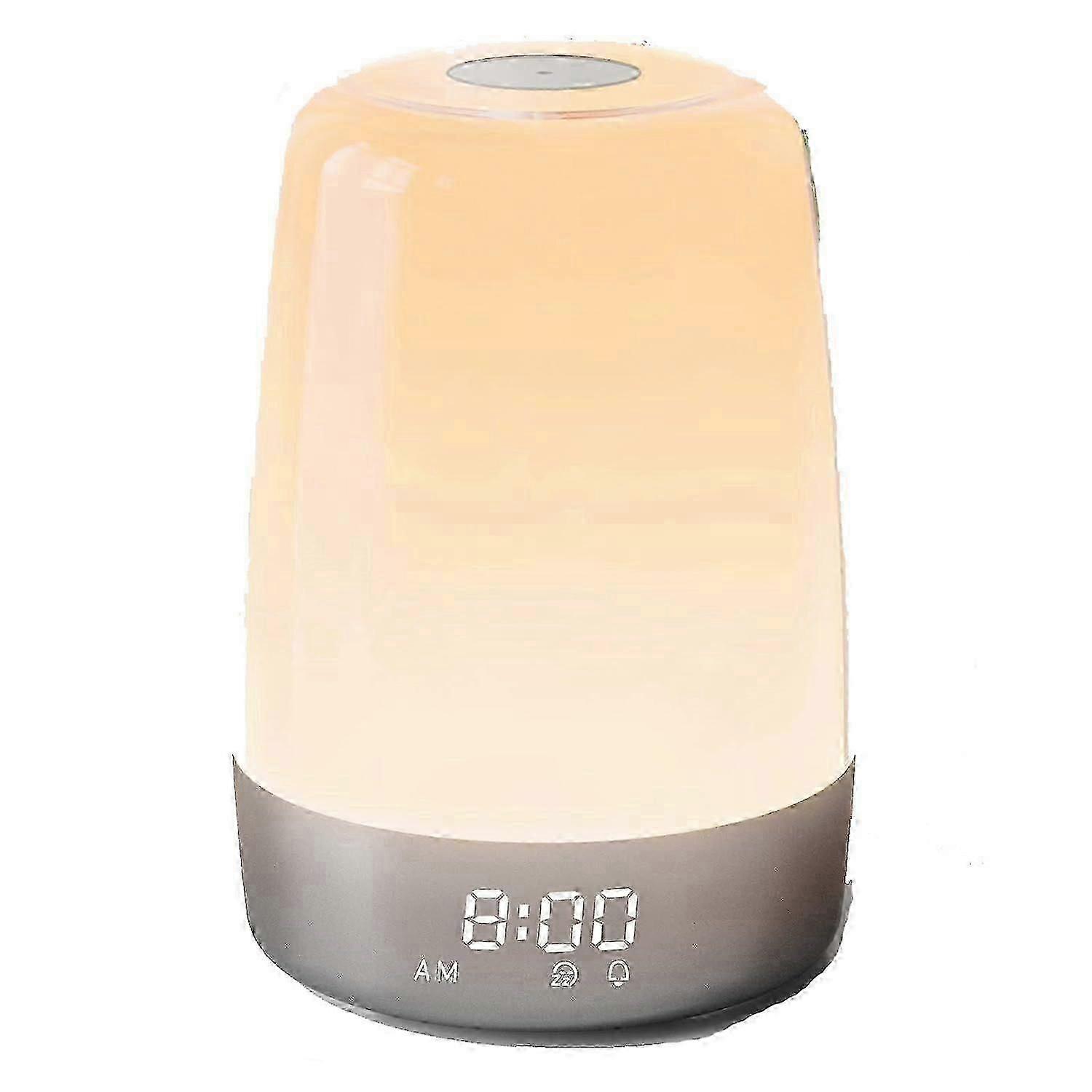 Sunrise Alarm Clock, Wake-up Light Alarm Clock, 3 Ways Dimmable Modern Small Digital Bedside Lamp For Deep Sleepers