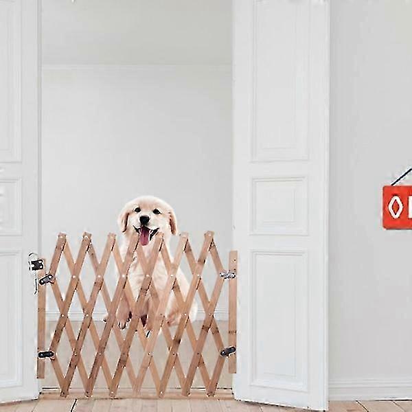 Adjustable Foldable Wooden Dog Gate, Indoor Door Gate, Stair Gate, Safety Gate For Pets And Puppies