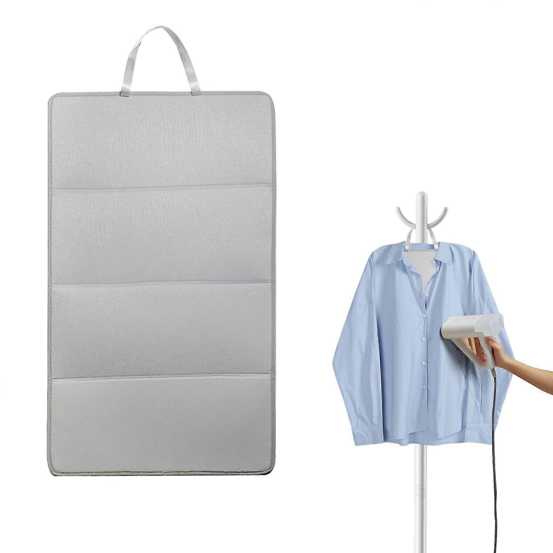 Foldable Ironing Board with Large Surface Area for Travel and Small Spaces, 26.8 x 16 in