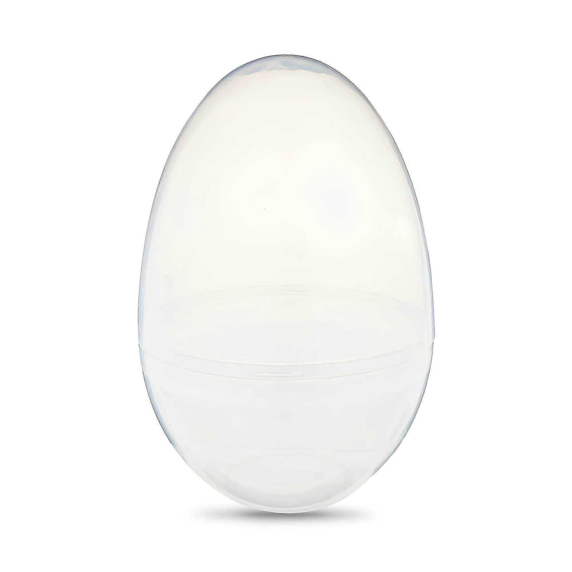 12Inch Jumbo Clear Plastic Easter Egg, Large Fillable Durable Décor for Holiday and Seasonal Displays