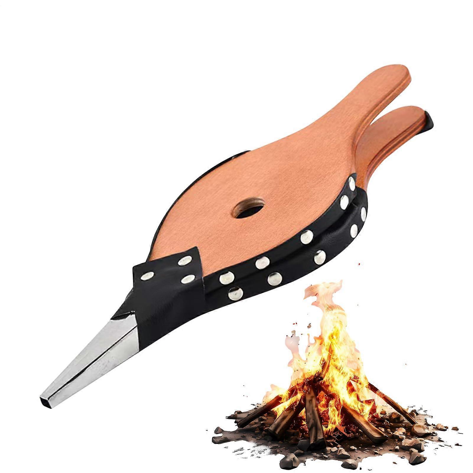 Fire Pit Bellows with Smart Flame Control for Camping, Fast Ignition Handheld Campfire Air Blower