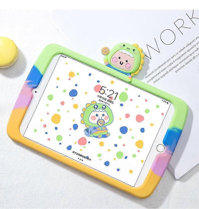 Case For Ipad Air3/10.5"inch Color Dinosaur Silicone Cartoon Ugly Cute Frog Soft