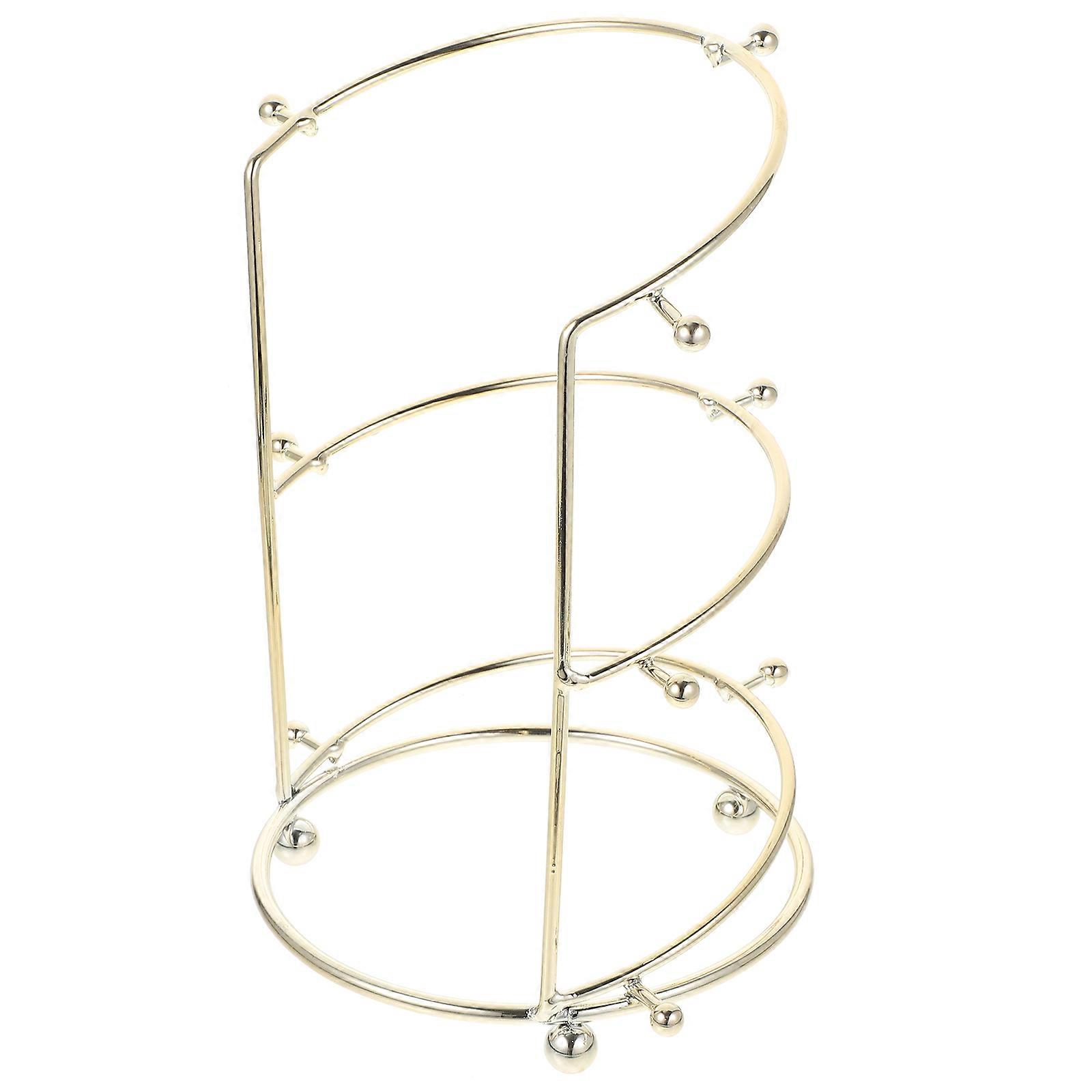 Three Layers Crown Display Stand Holder for Headband Organizer on Desktop