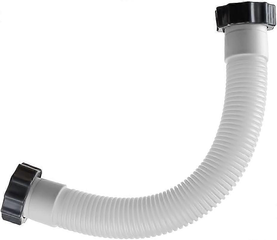 Pool Filter Pump Hose 16 Inch with Nuts LeakProof Flexible Replacement for Intex 11535