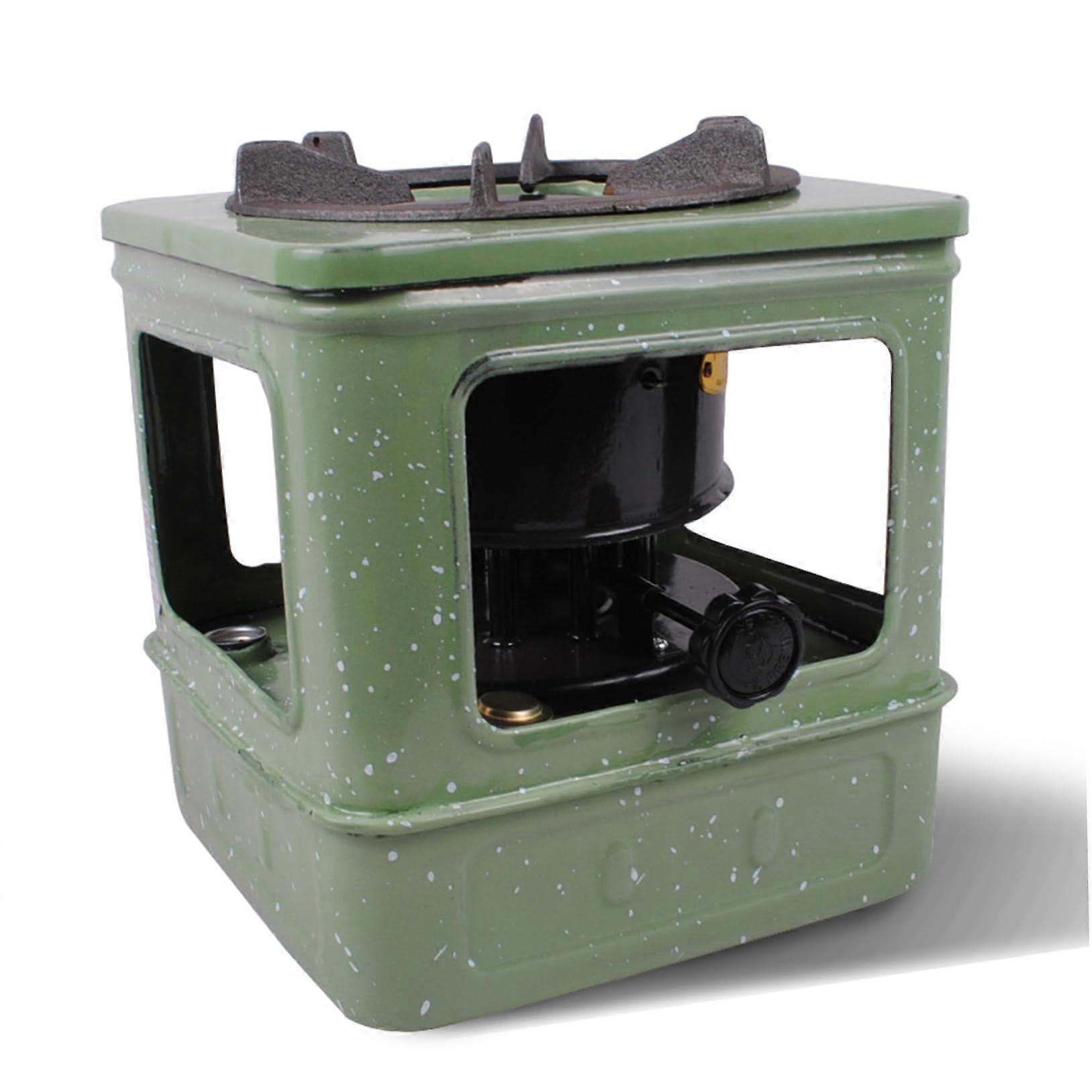 Portable Kerosene Heater 8.9Inch Windproof Camping Stove with 10 Replaceable Cotton Wicks