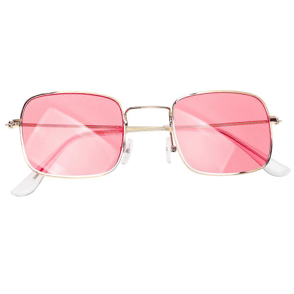 Creative Retro Square Frame Sunglasses for Wearing Beach Eyewear