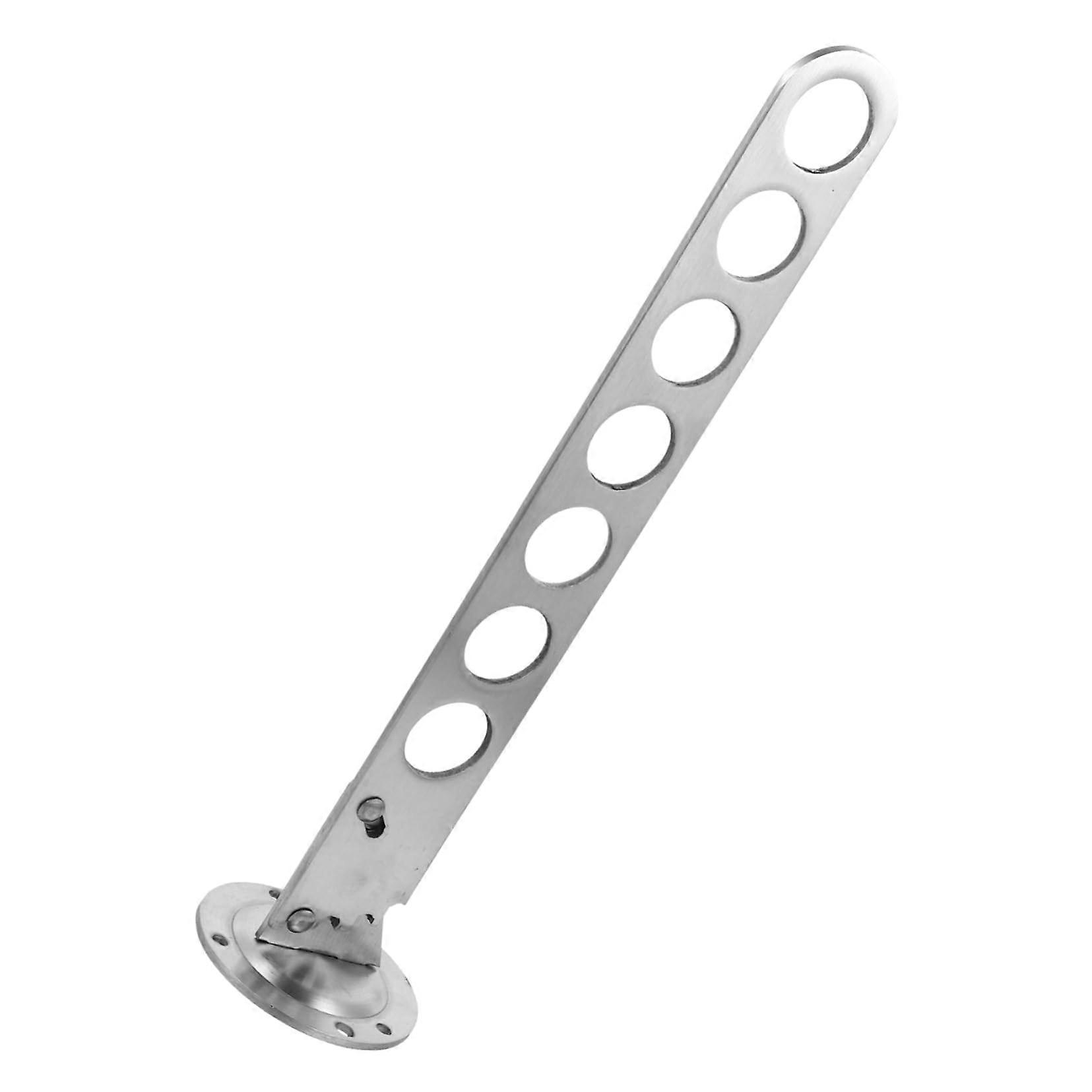 Wall Mounted Stainless Steel Clothes Hanger Rack with Hooks, Space Saving Laundry Organizer