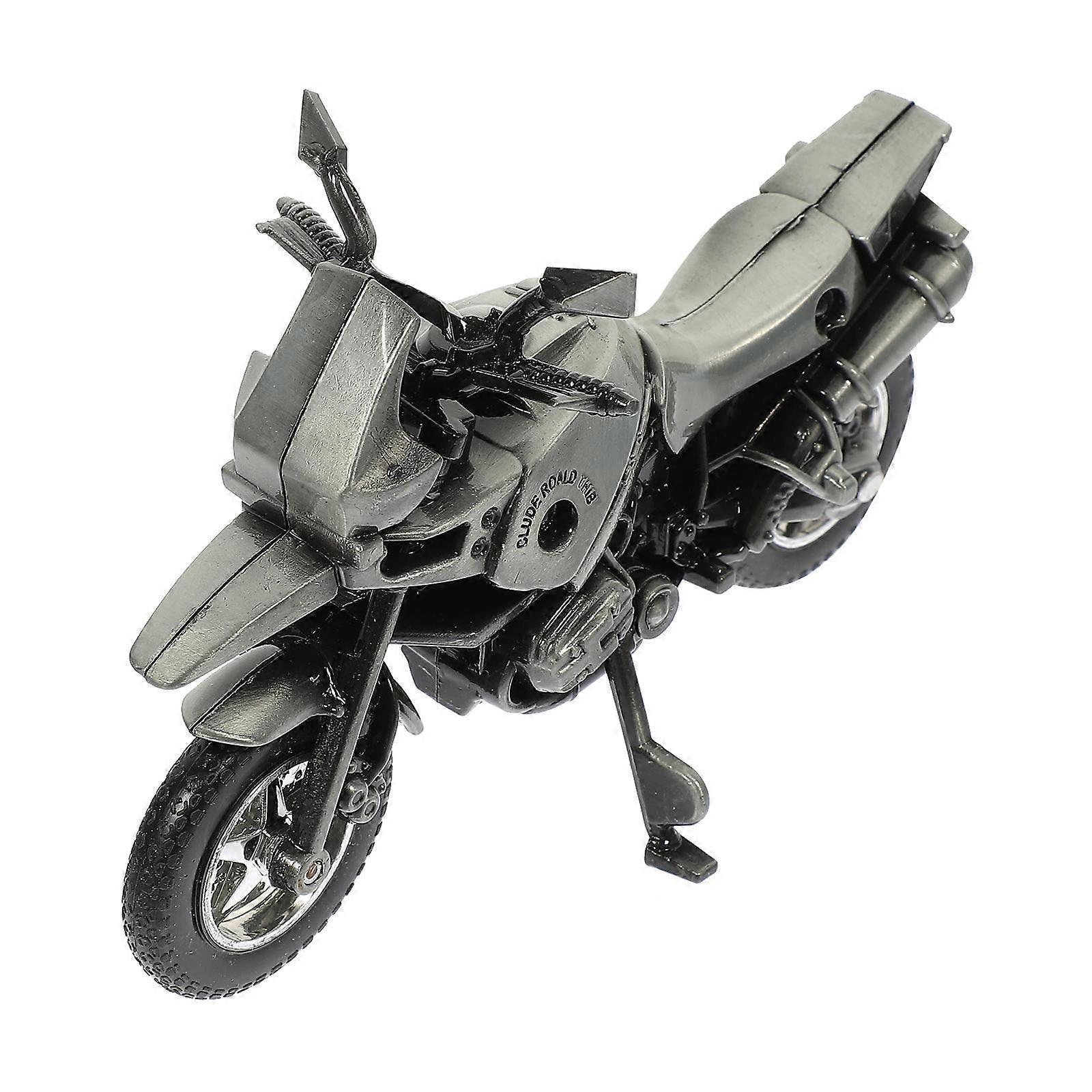 Vintage Alloy Motorcycle Model for Display As Desktop Ornament