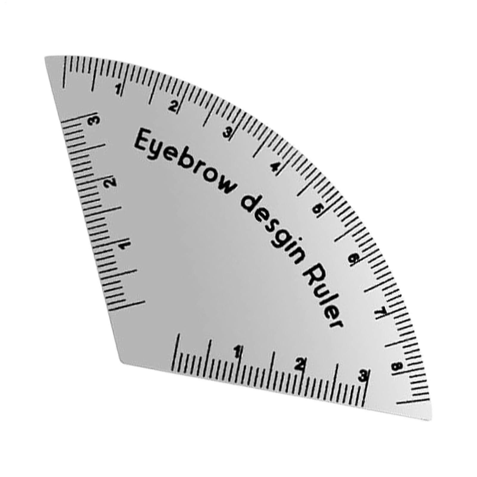 Eyebrow Ruler for Precise Brow Alignment and Symmetrical Shaping, Durable Flexible PVC Tool