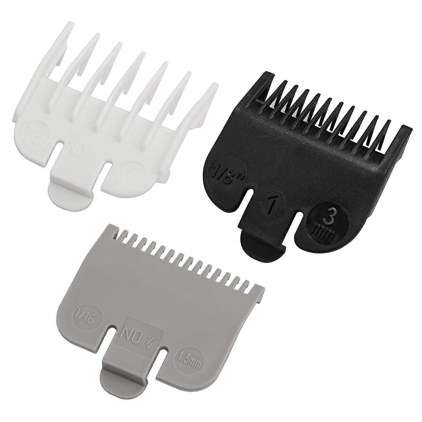 Clipper Guards Replacement Set 3PCS with Precise Length Control and Secure Clip Attachment for Wahl