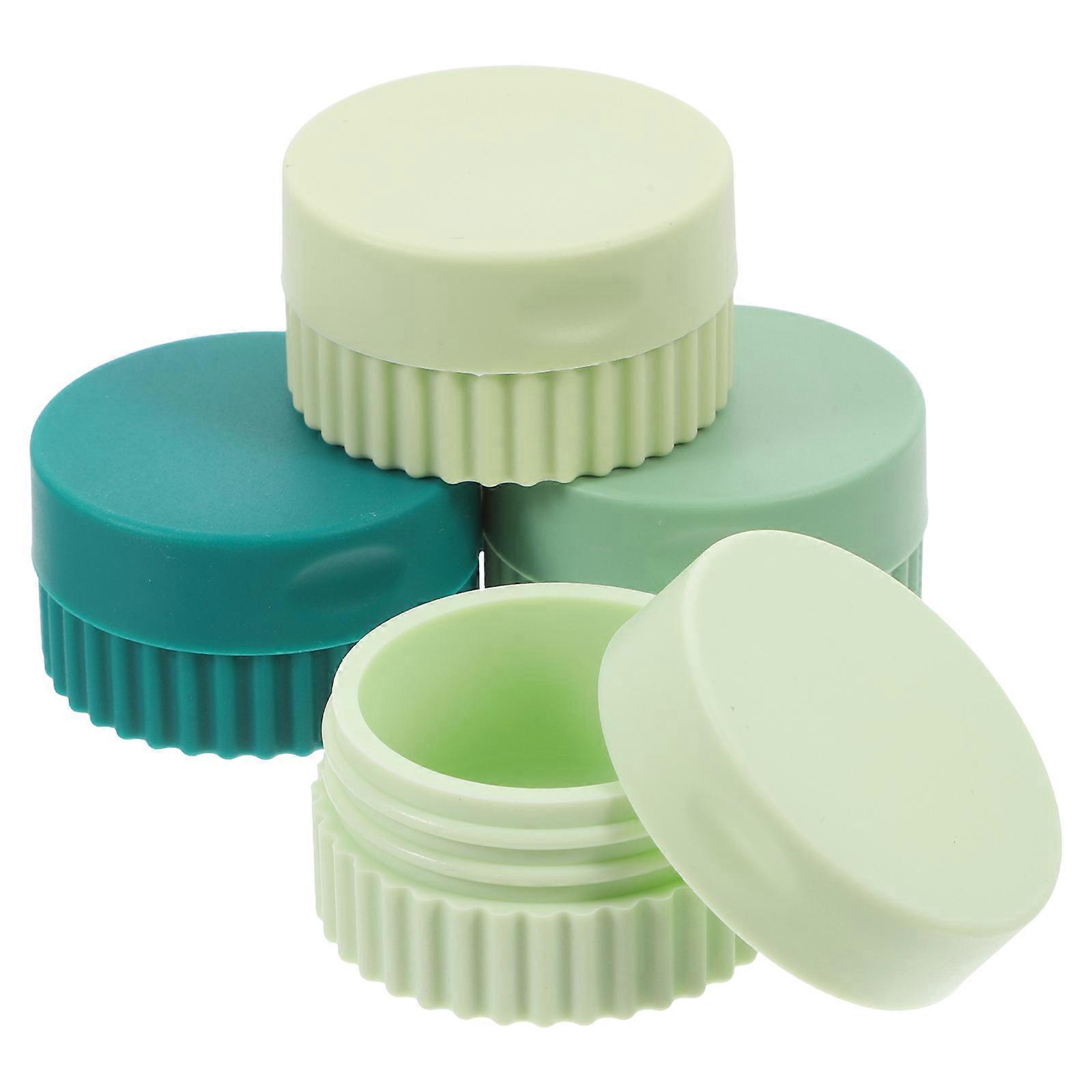 Portable Pill Case Silicone Weekly Pill Organizer for Storage 4Pcs