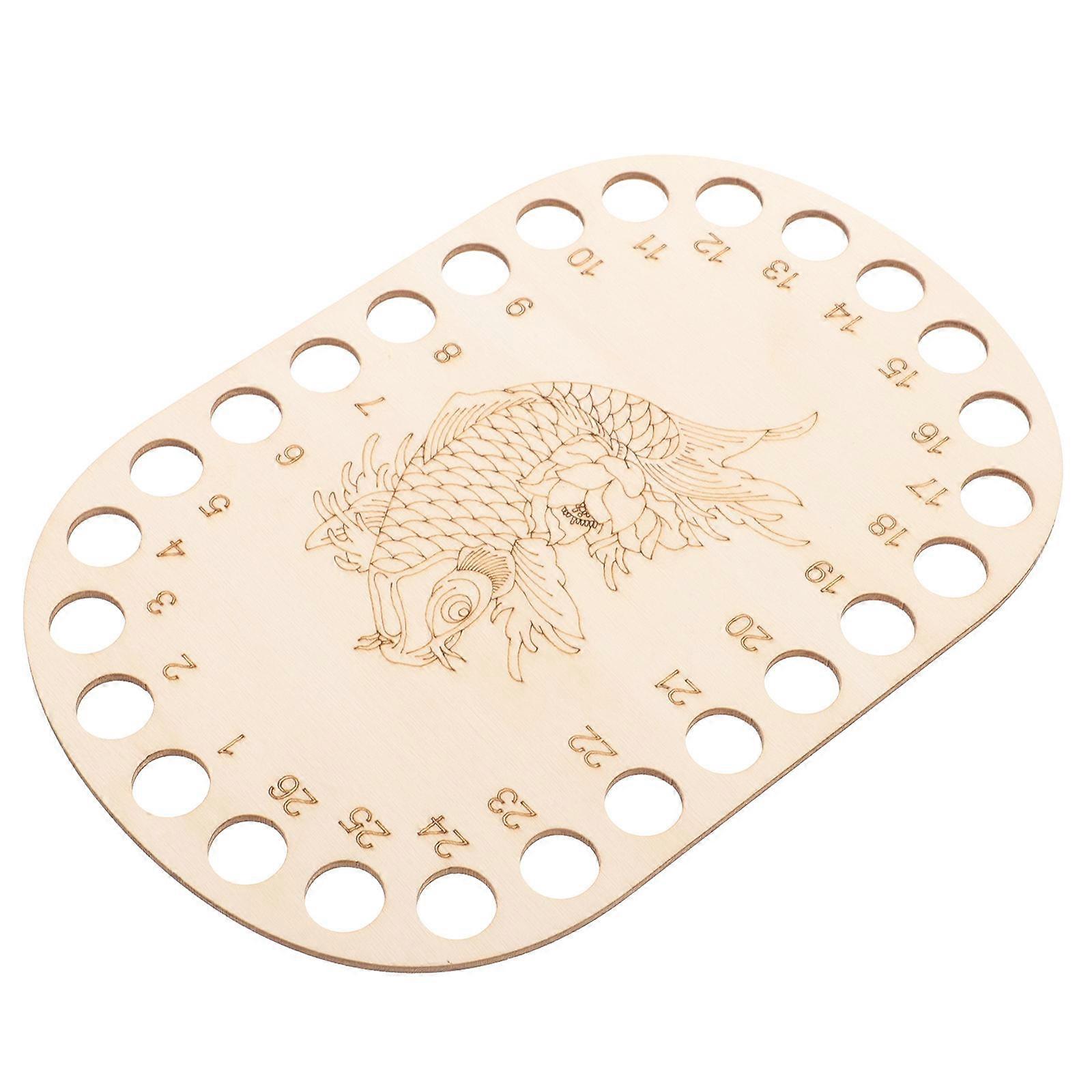 Embroidery Thread Holder Wooden Organizer for Sewing Function Beige