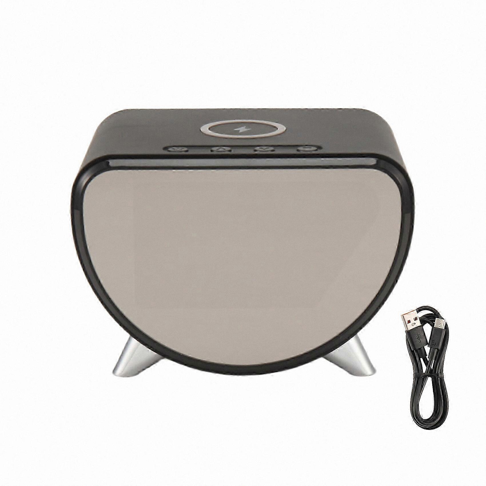 Wireless Charging Alarm Clock with Temperature Display
