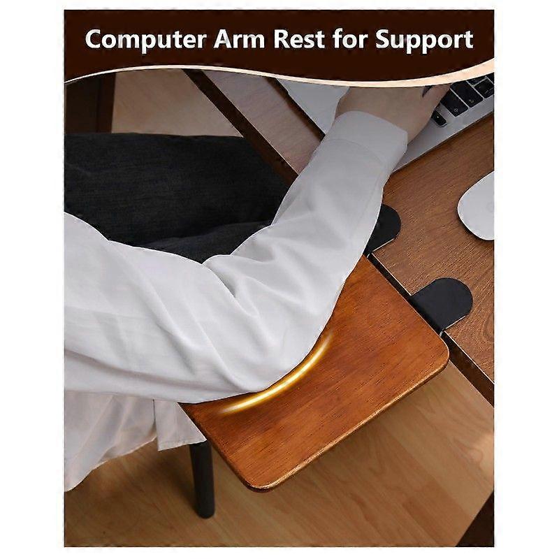 Adjustable Desk Extension Board - Foldable Keyboard Tray Clamp Computer Arm Rest for Desk, Office &
