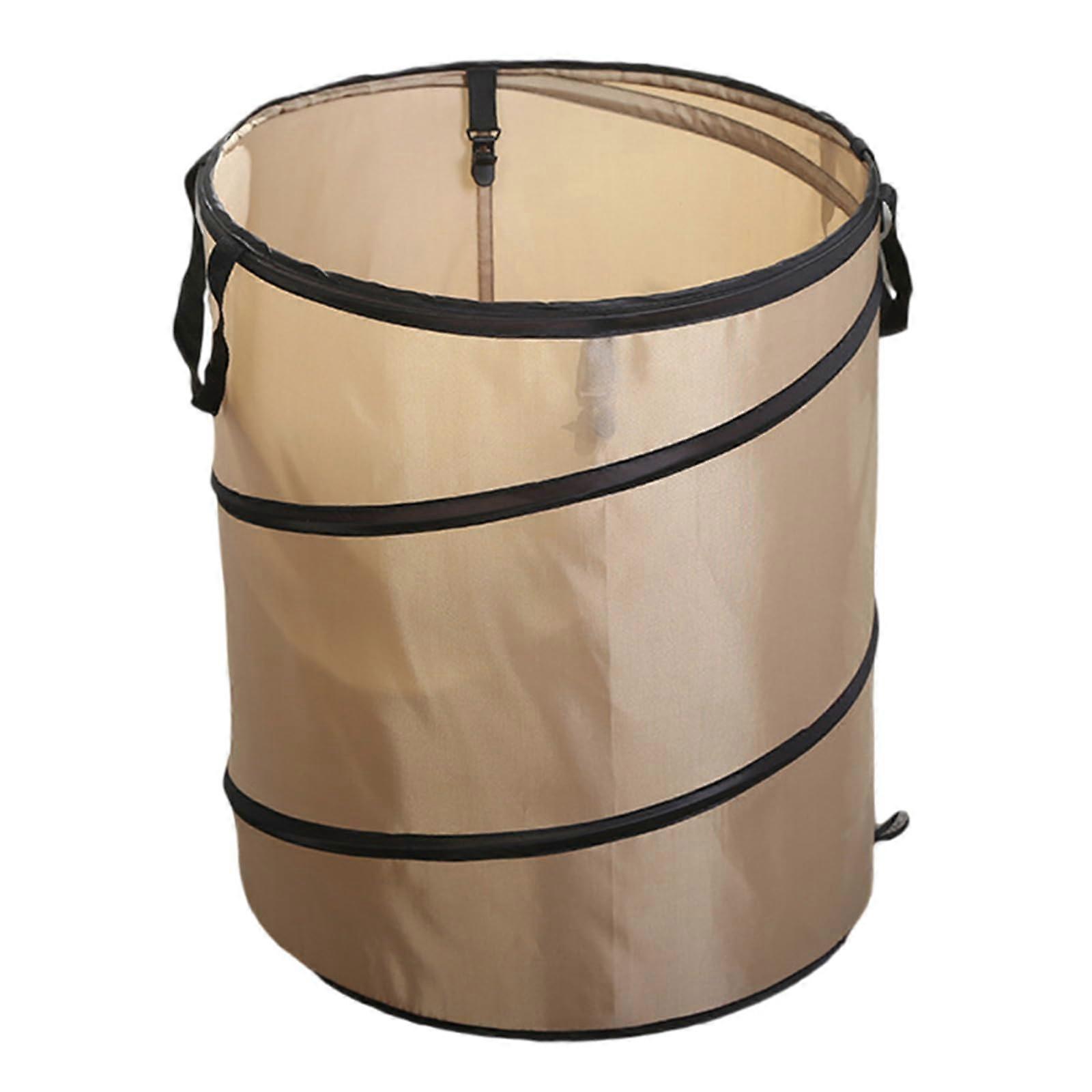 Camping Trash Can Foldable TearResistant Outdoor Garbage Bin with Handles for Garden Yard