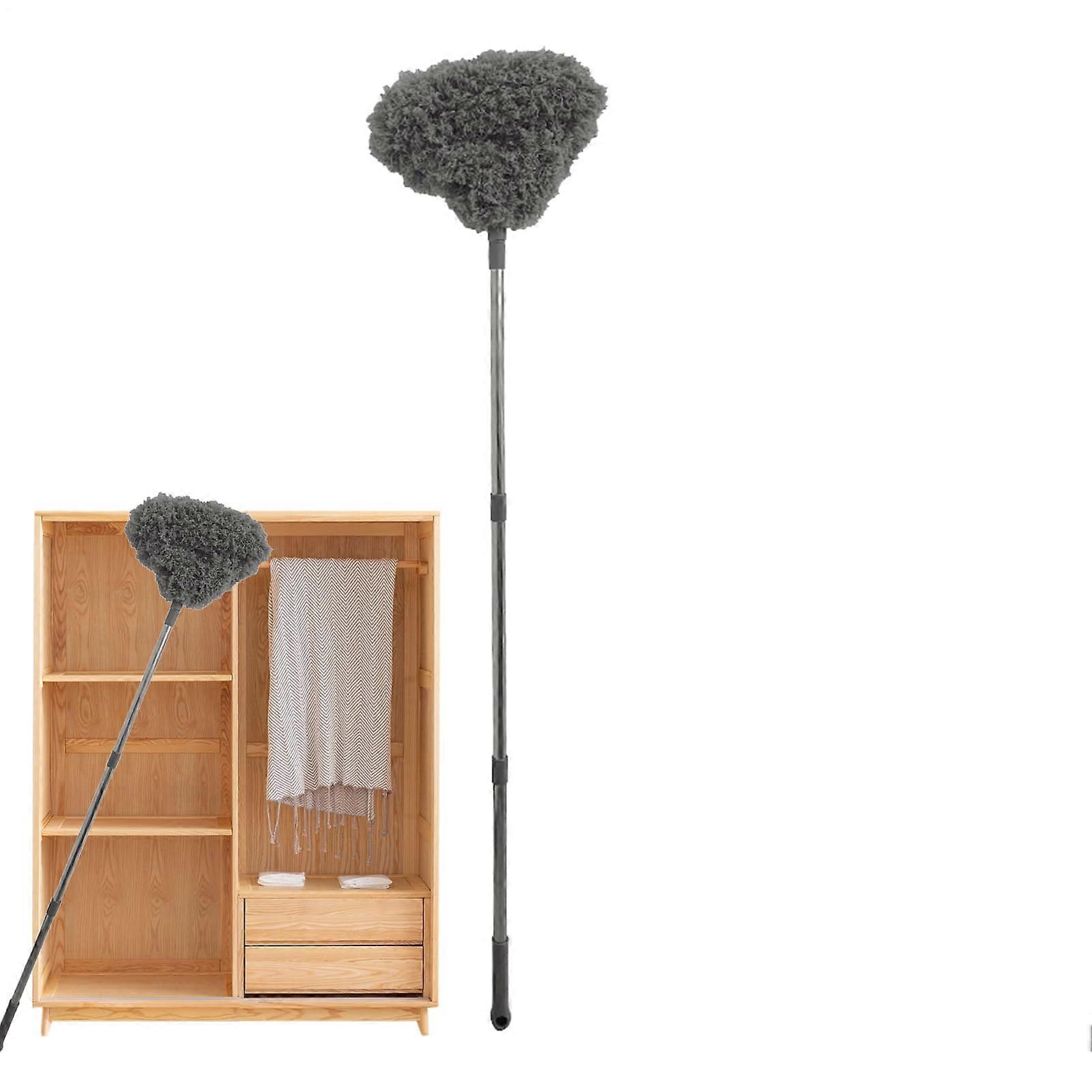 Ceiling Fan Duster with Extendable Flexible Handle, Washable Microfiber for Hard to Reach Areas