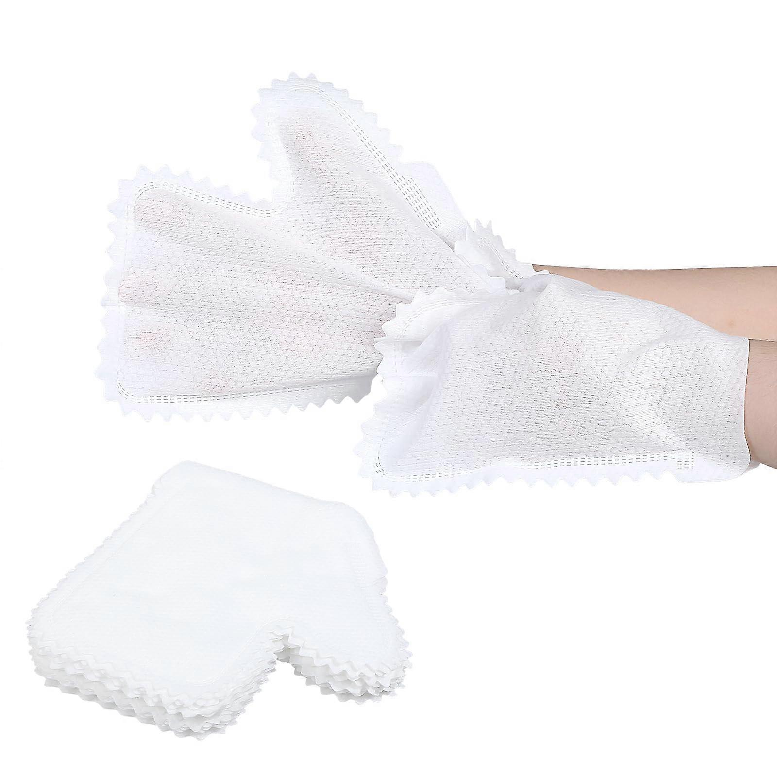 20 Pack White Microfiber Dusting Gloves DualSided Dust Locks for Home Cleaning Disposable
