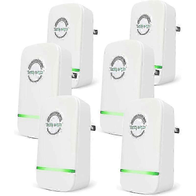 6 Pack Smart Power Saver Pro EU Plug - Energy Saving Device for Home Edition 0115
