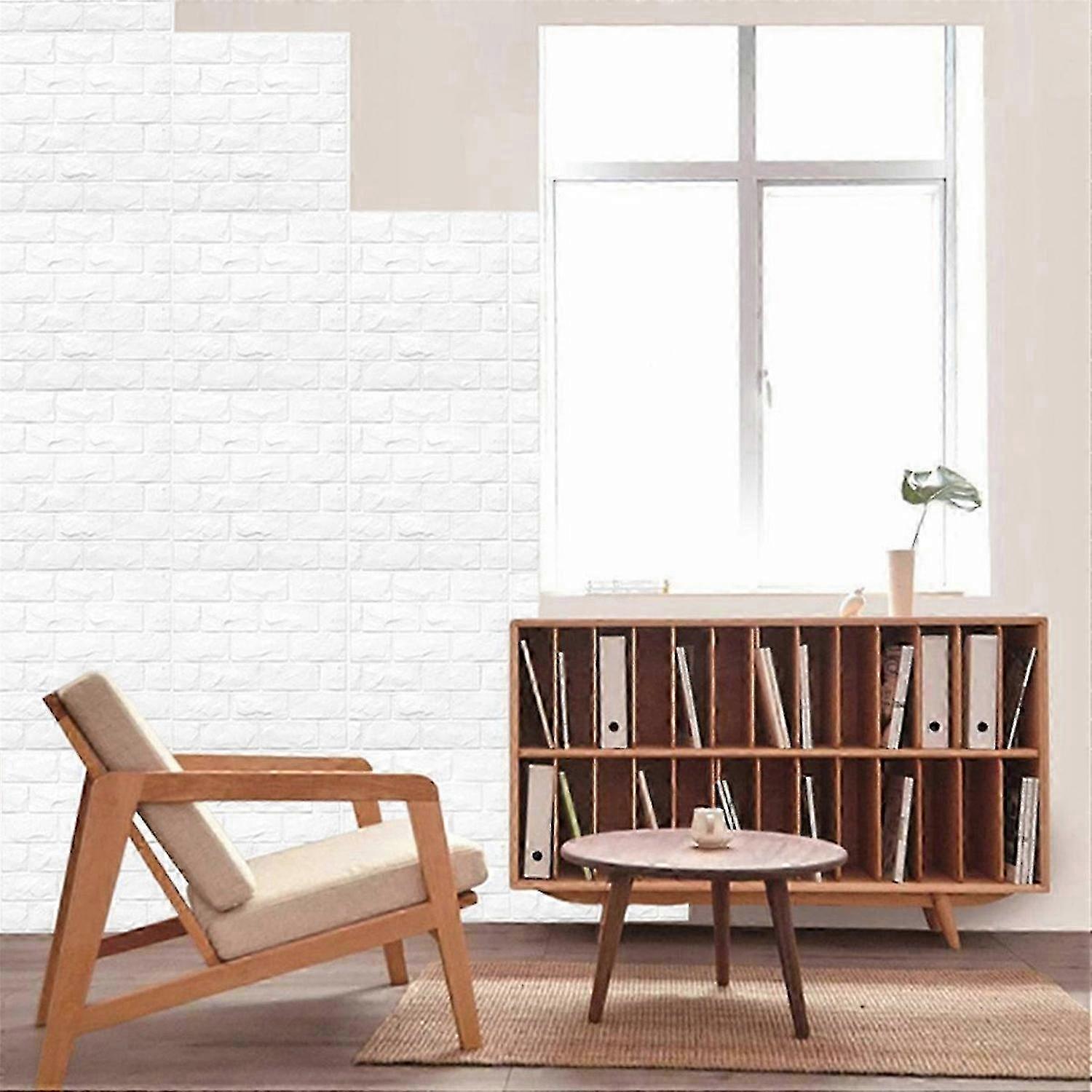 3D wall panels, self-adhesive foam bricks, wallpaper