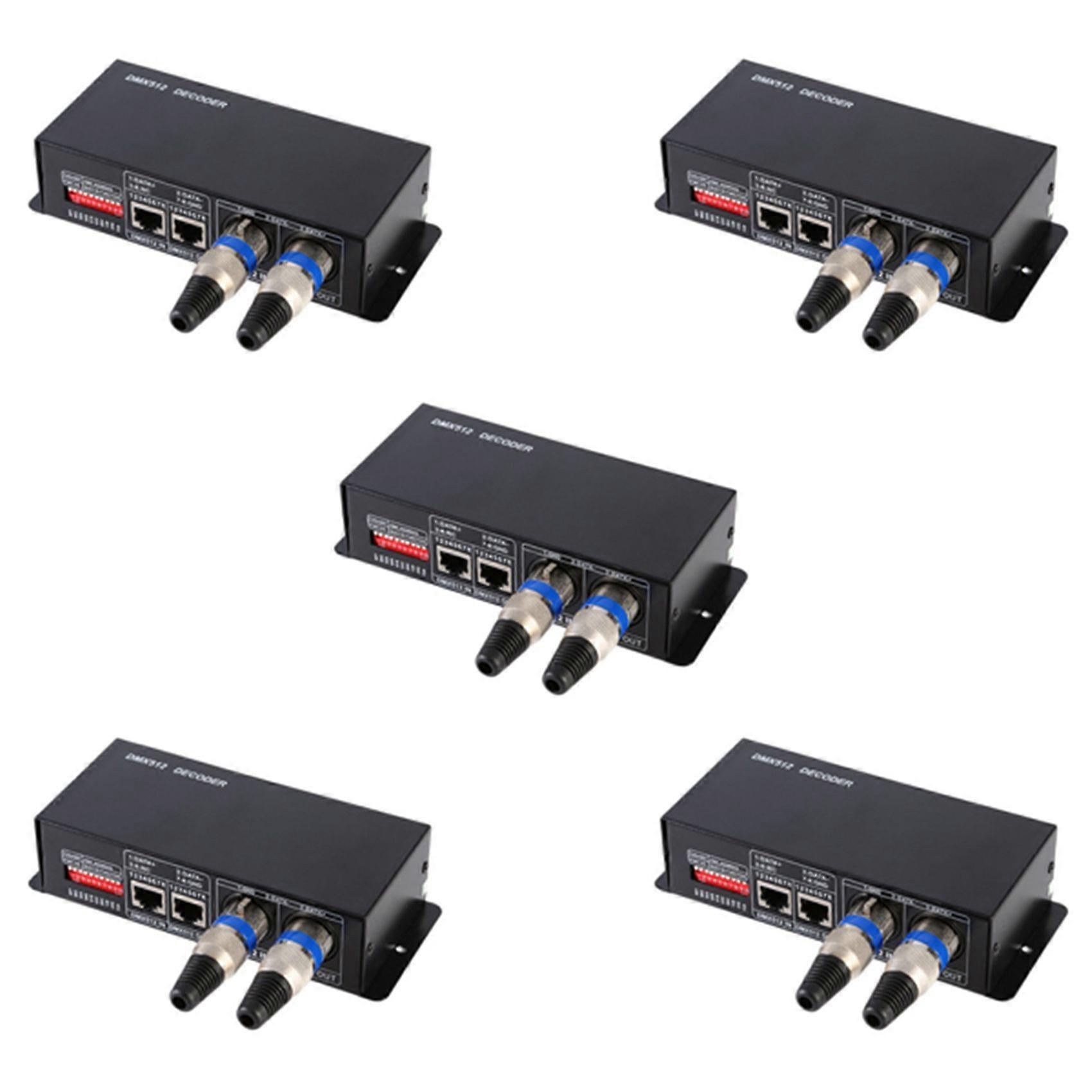 5X 3CH DC12-24V RGBW DMX 512 Decoder LED Controller RGB LED DMX512 Decoder, DMX512-3CH