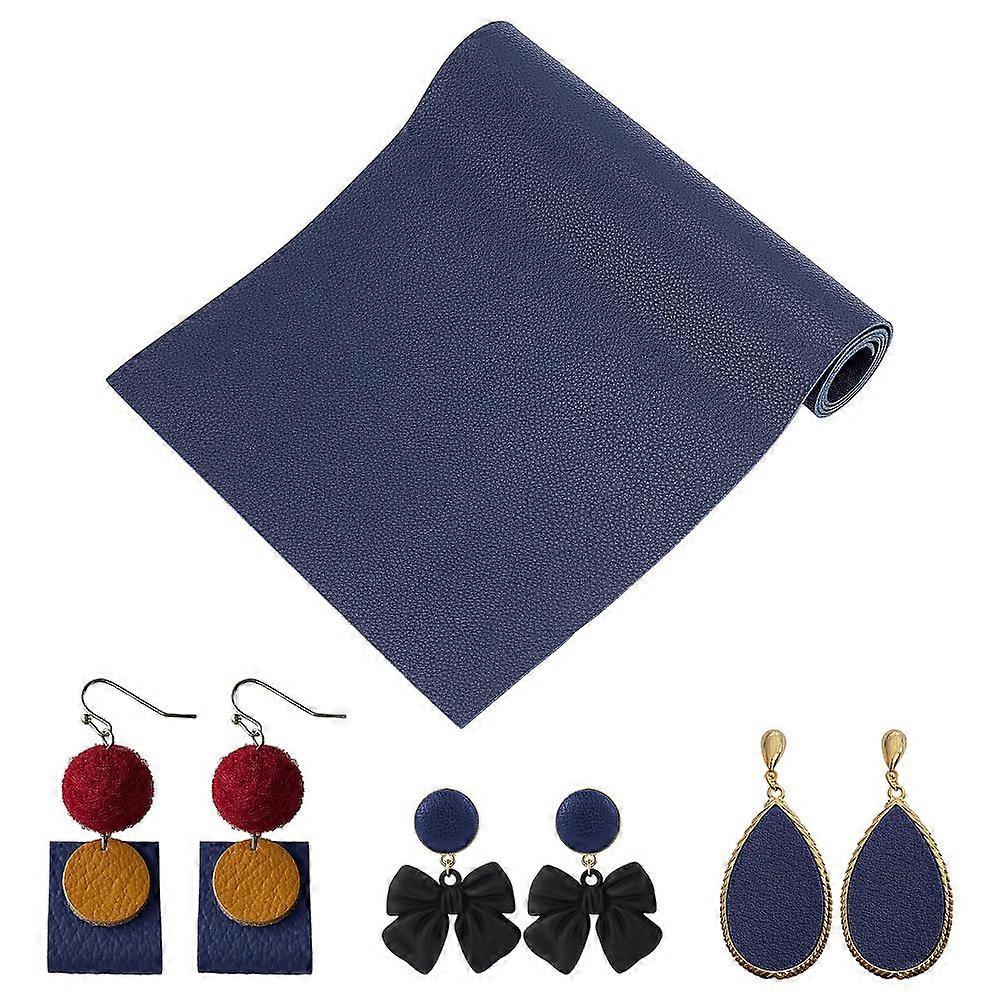 PU Leather Garment Accessories Prussian Blue 67x20x0.15cm