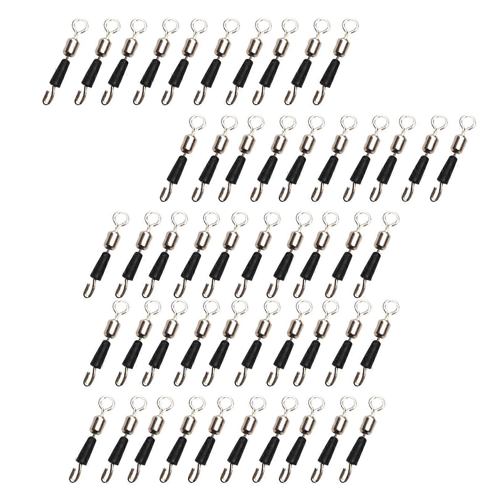Fishing Swivels Set 50PCS  Strength Quick Link Line Connectors Rust Resistant Tackle Accessories
