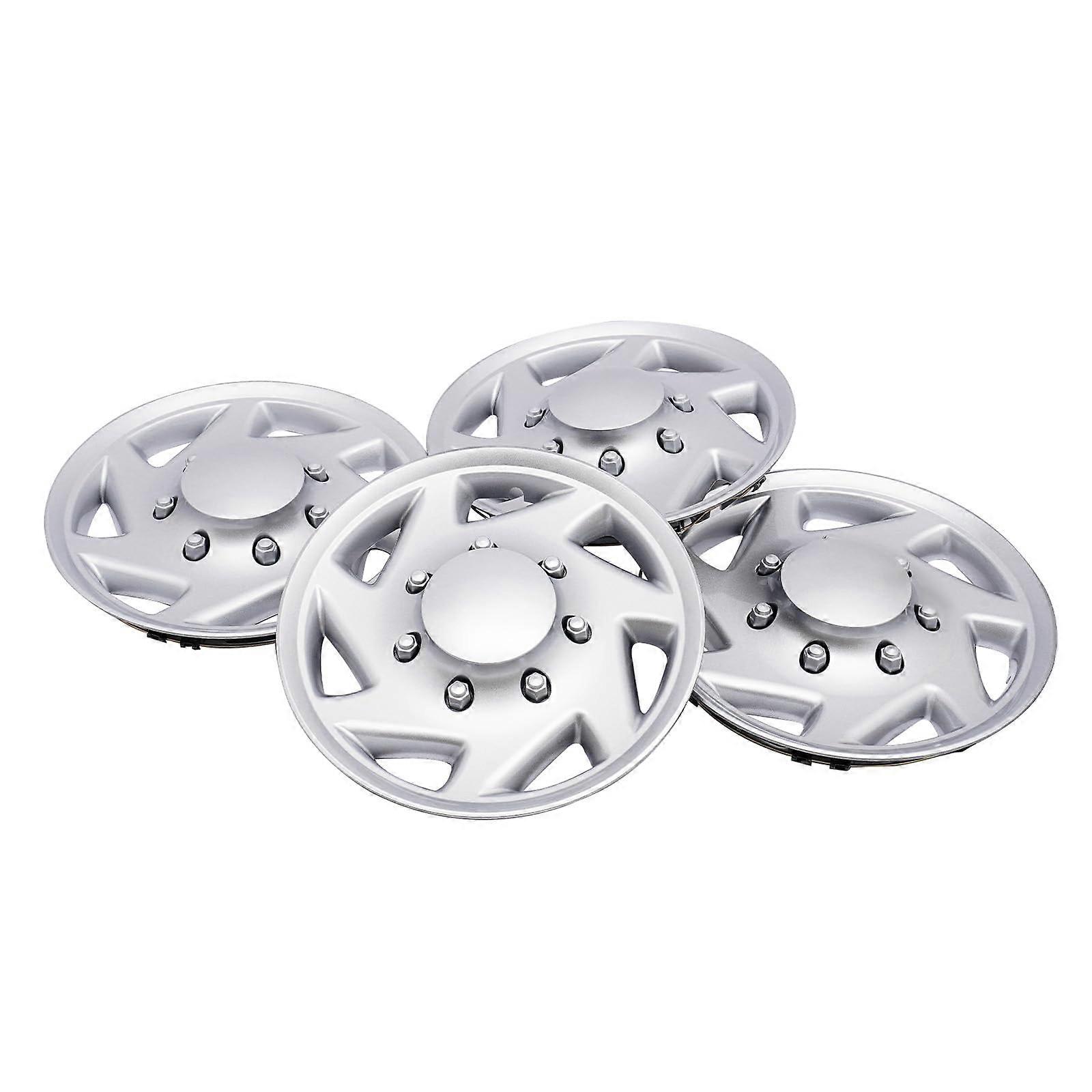 Hubcaps for Ford Econoline 16 Inch Full Coverage Wheel Covers Fits E250 E350 E450 19992018 Silver