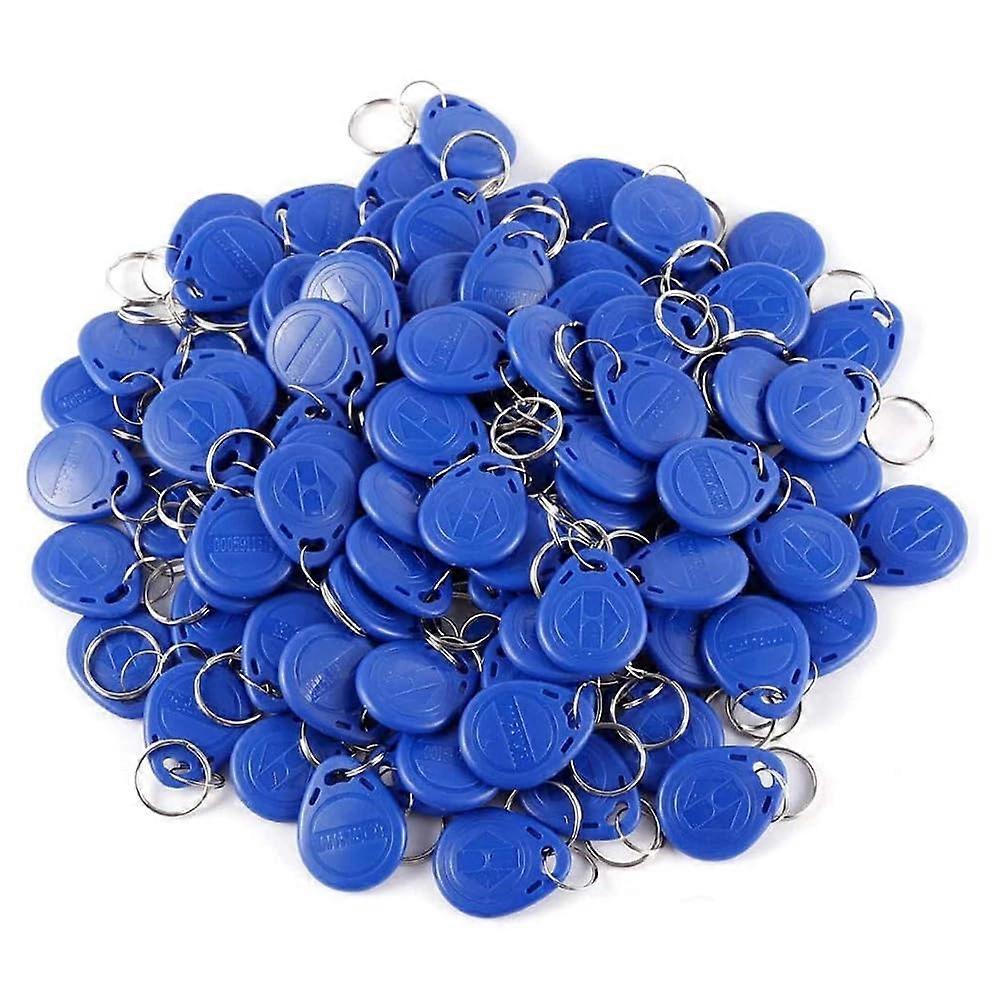 125KHz RFID Key Fob Tags 100pcs Compatible with EM4100 TK4100, Waterproof ABS for Access Control