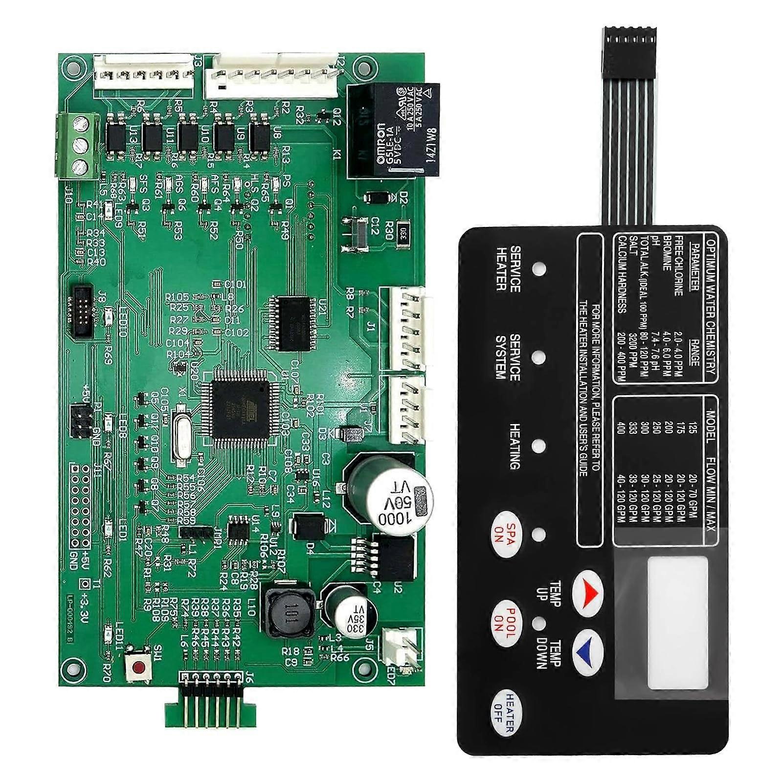 420020007S Pool Heater Control Board Kit with 472610Z Pad for MasterTemp and StaRite MaxETherm