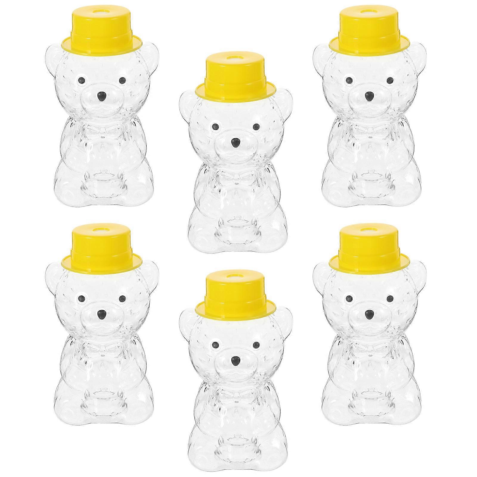 Beverage Bottle Bear Shaped Drinking Bottle 6Pcs for Home Use