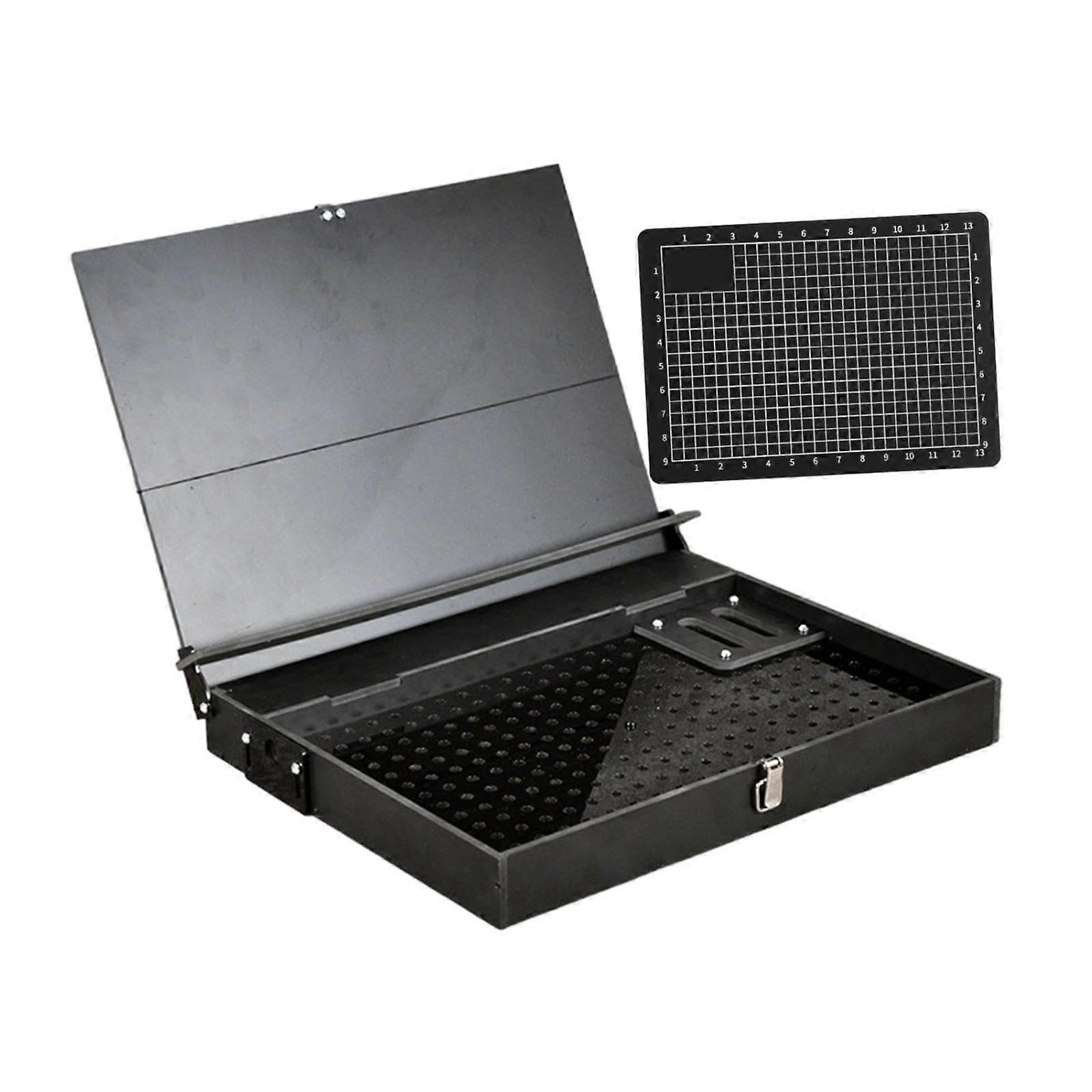 Model Making Storage Shelf with Craft Tool Organizer, DIY Assembly Workbench and Waste Collection