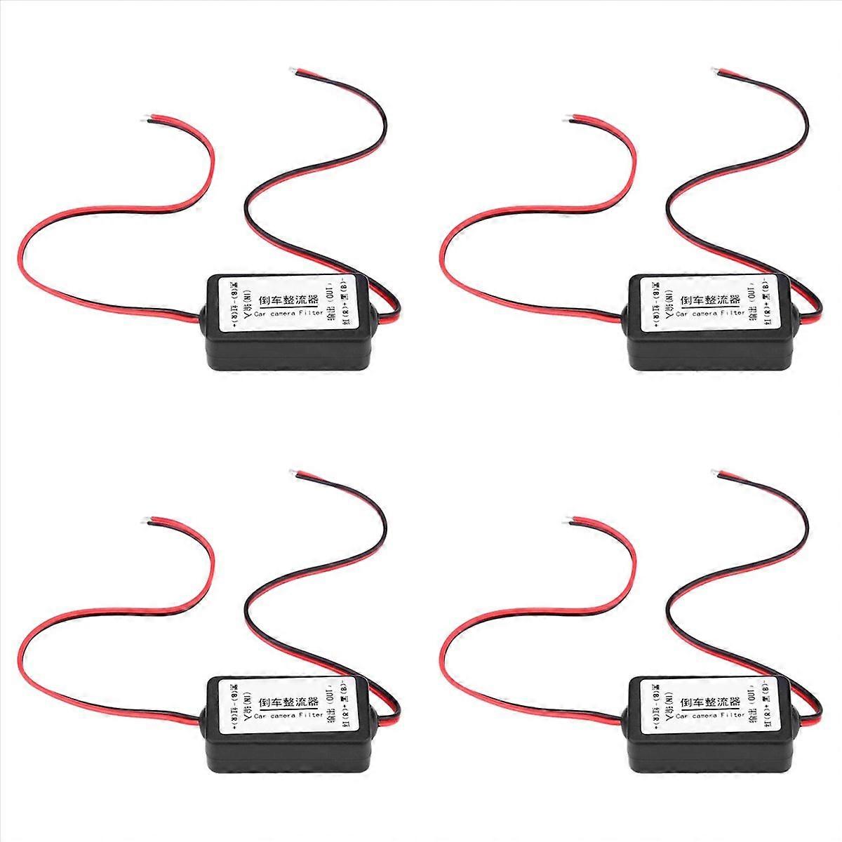 12V Car Rear View Camera Rectifier Relay Capacitor Filter Connector