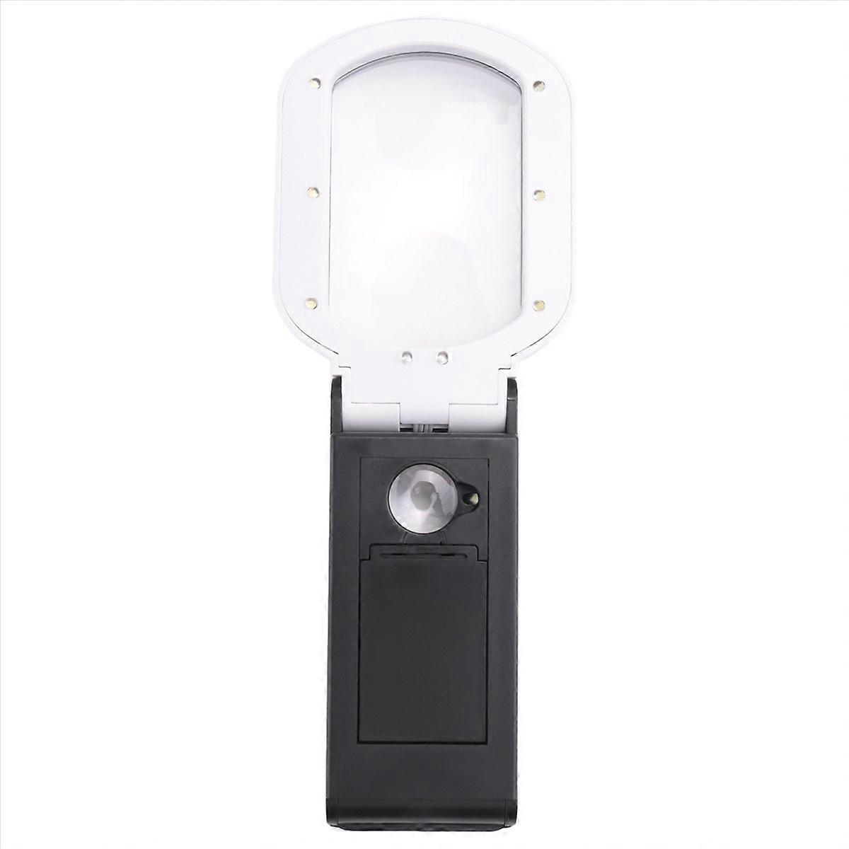 with Light, 25X 10X Handheld and Standing Magnifier for Reading