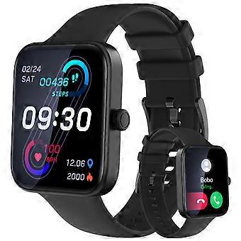 Smartwatch mit Anruf- und SMS-Funktion, Fitness-Tracker mit Herzfrequenz- und Schlafüberwachung, Bluetooth für Android und iPhone