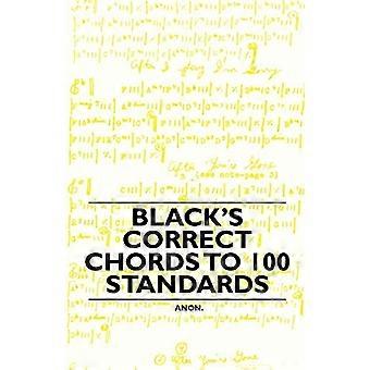 Die korrekten Akkorde von Schwarz auf 100 Standards