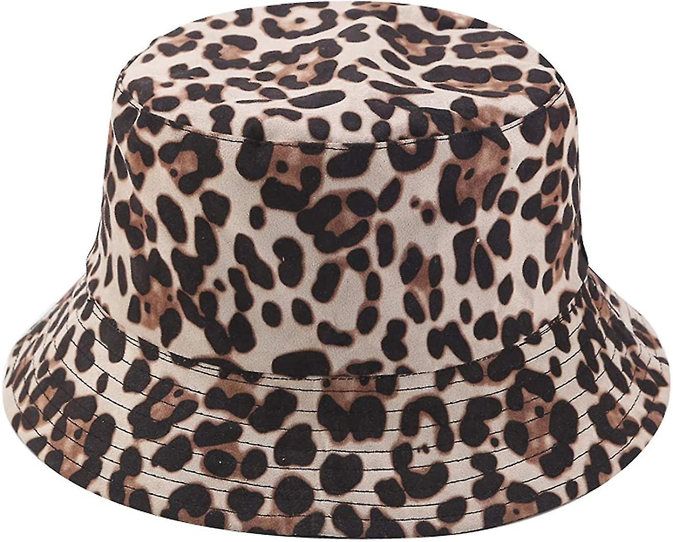 Leopard Print Bucket Hat Trendy Animal 