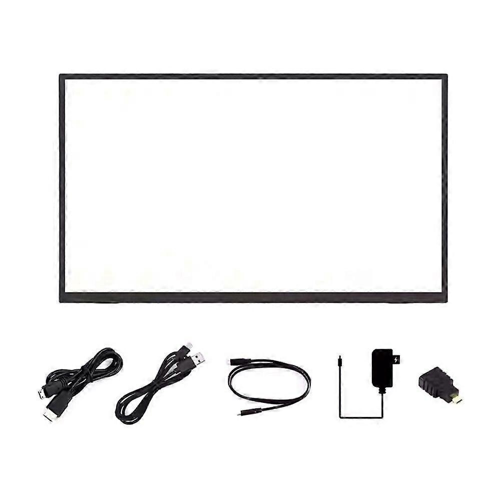 18.5 Inch Touch Screen LCD Portable Type-C/MiniHDMI-Compatible Interface IPS Display for Raspberry Pi 5, Mobile Phone US