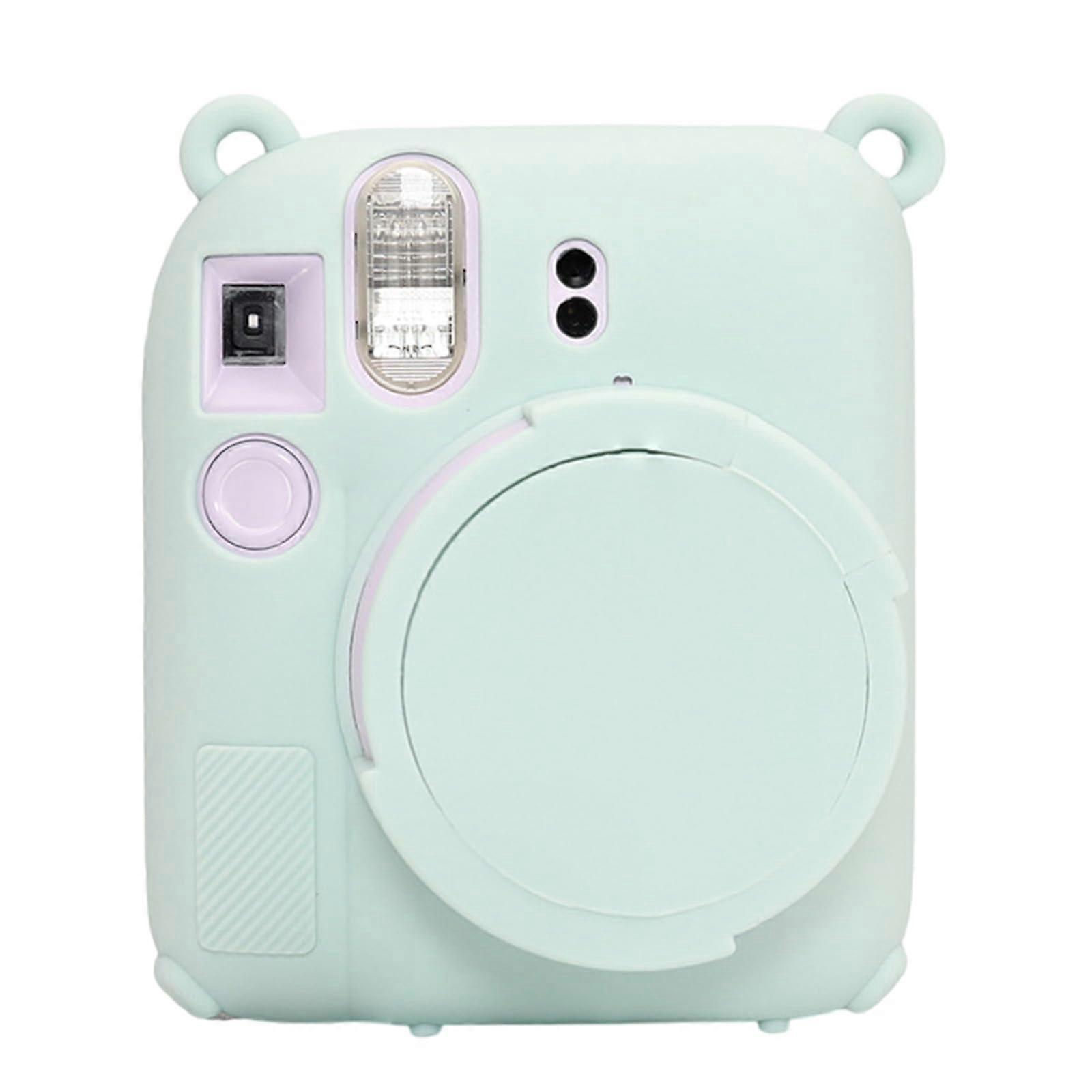 Silicone Camera Case Shockproof ScratchResistant Protective Cover for 12 Camera Mint Green