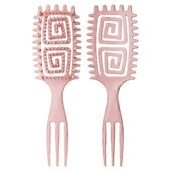 Detangling Hair Brush Massage Hair Comb Curling Brush Curly Define Styling Brush Travel Brush  Curly Hair Brush  Purple