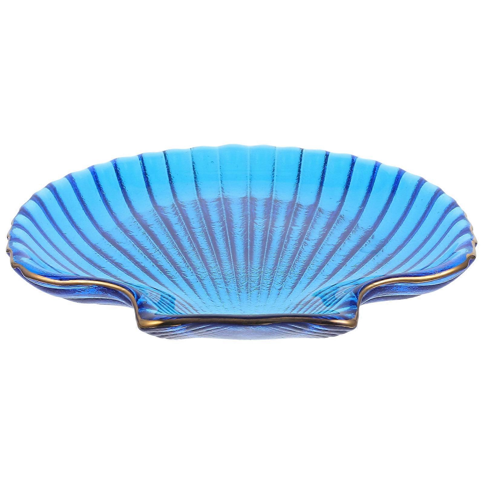 Seashell Serving Dish Glass 1Set 5.4x5.3in