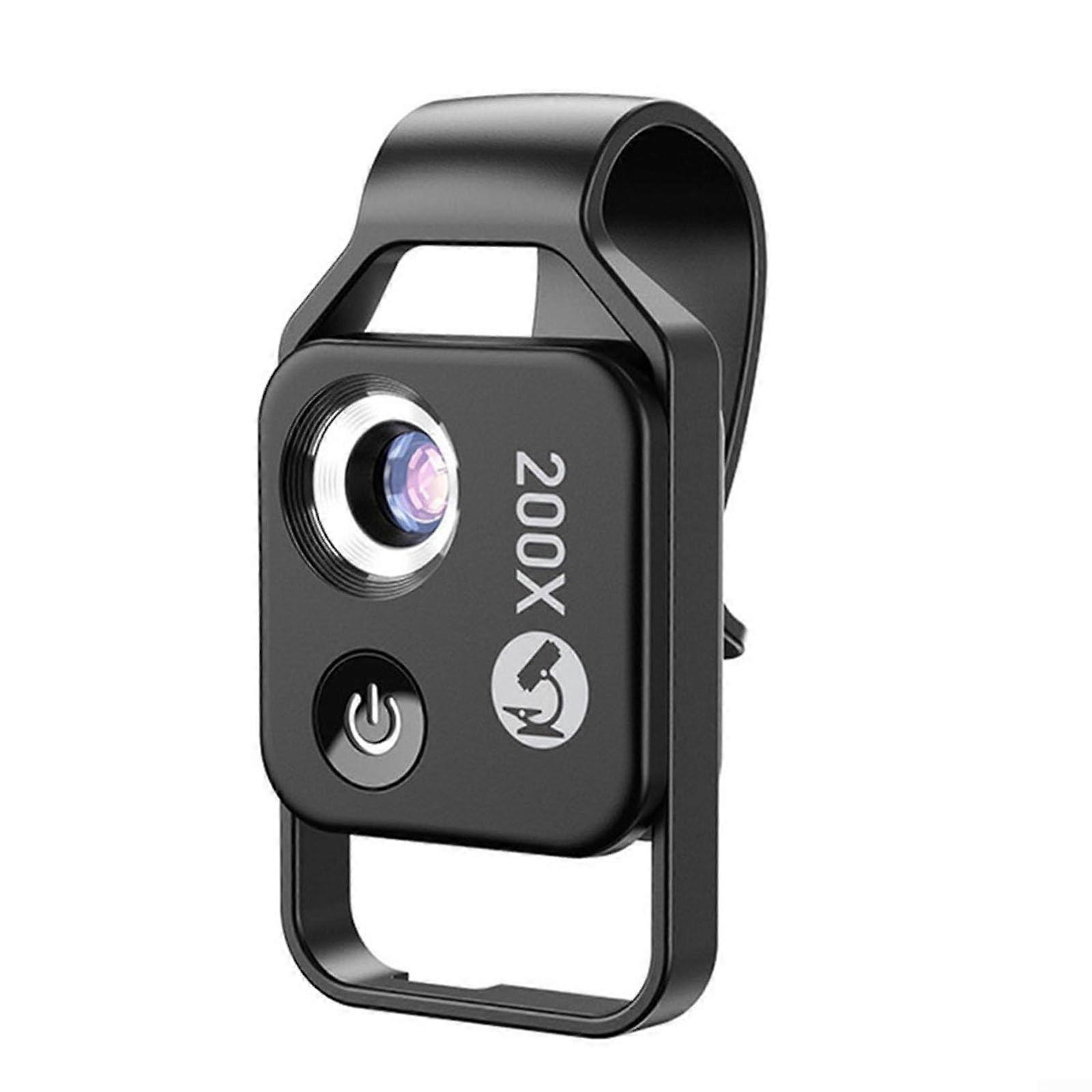 200X USB Digital Microscope with LED Lighting for Phone and PC, Rechargeable HD Mobile Microscope