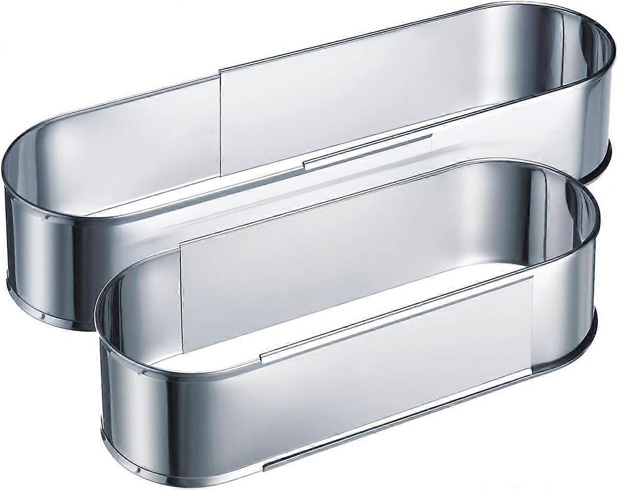 Baking pan, extendable, stainless steel, silver