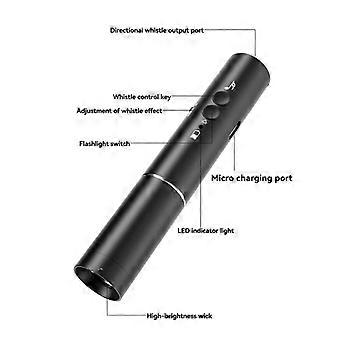 For Football Soccer Lifeguard Classroom Electronic Whistle With Usb Rechargeable Flashlight Handheld Sports Accessories