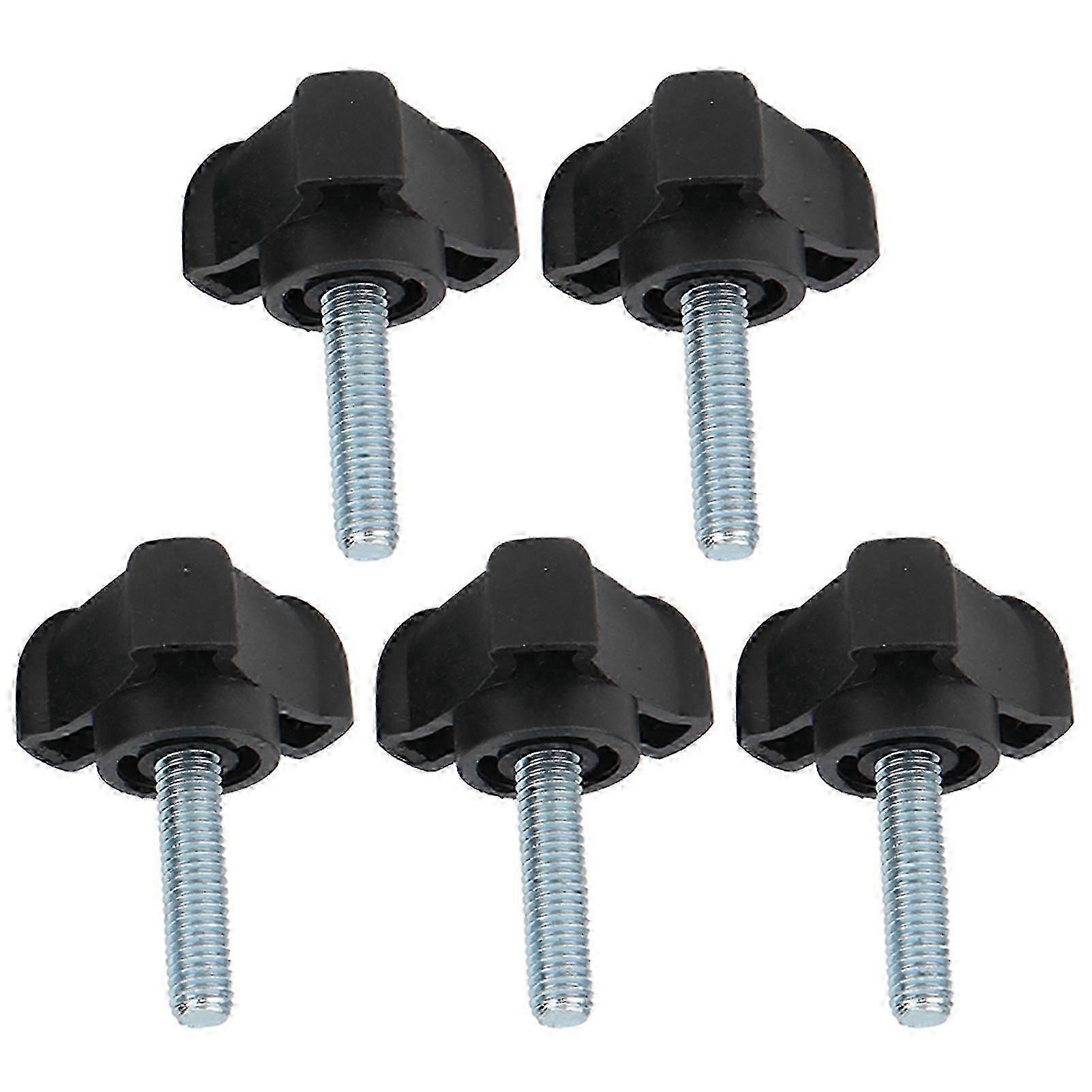 5Pcs Adjustable Plastic Triangle Knob Bolt M6 25mm Locking Handle