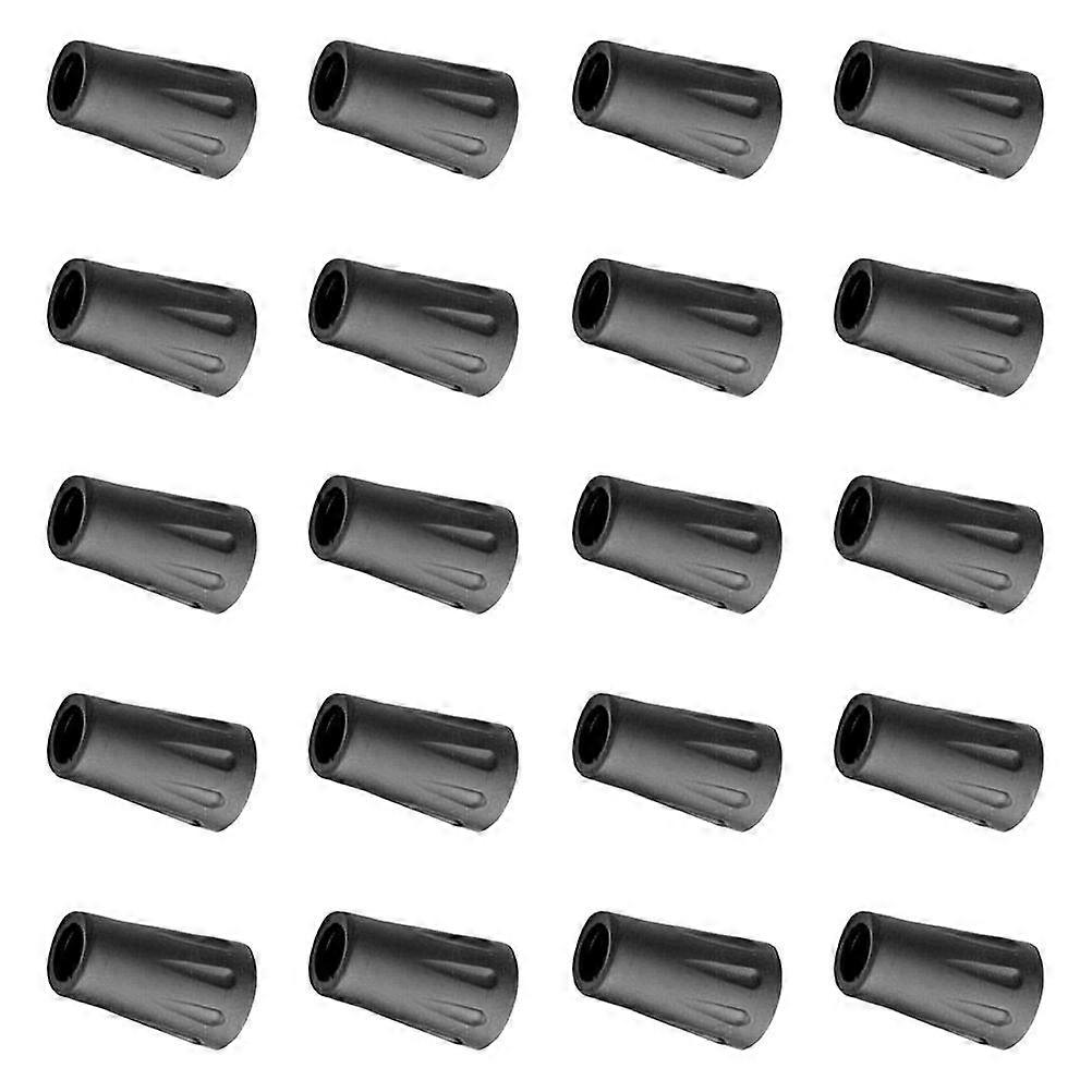 Rubber Pole Tip Protector for Hiking Pole Use Non-Slip 20Pcs Set