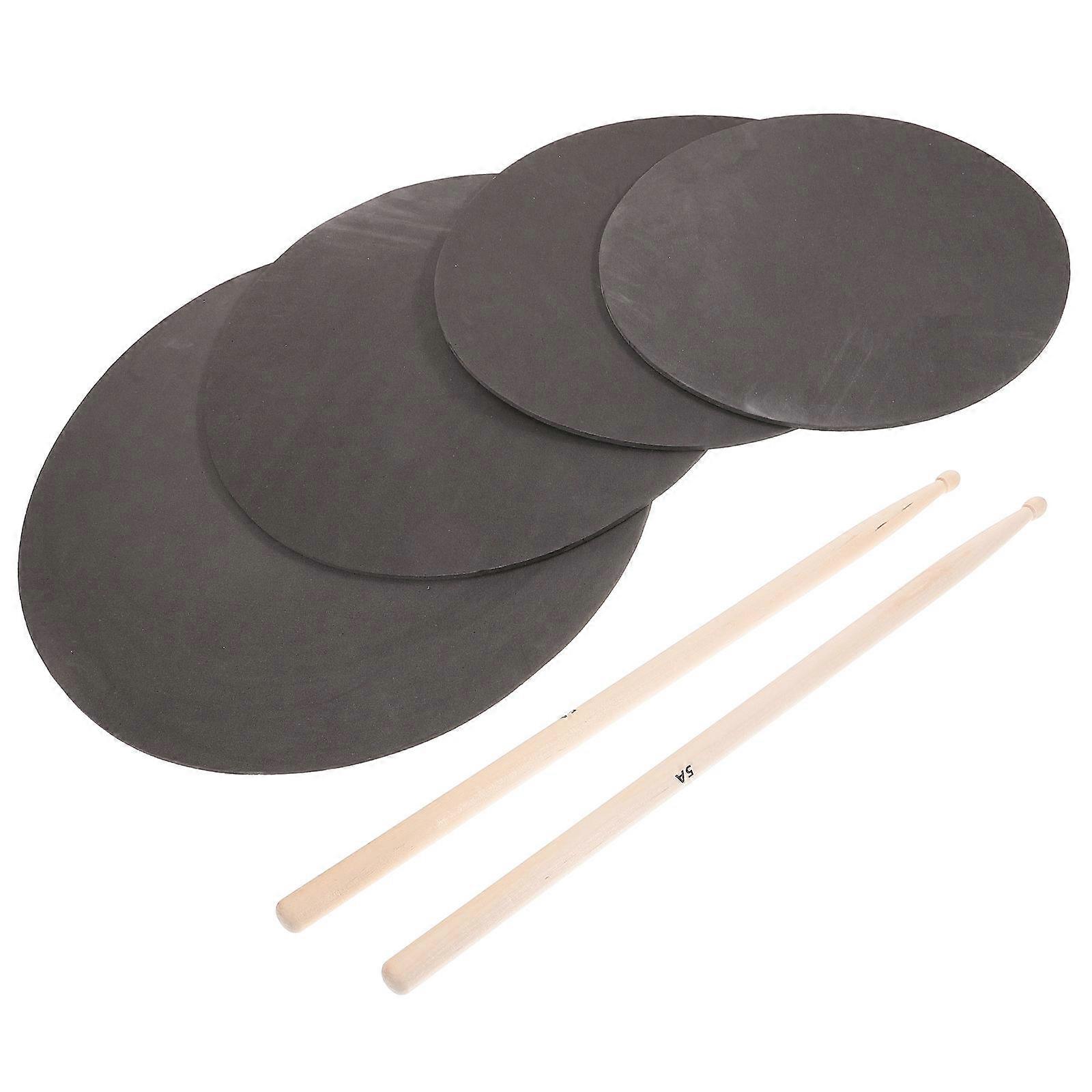 Drum Practice Pad Kit with Portable Drum Stick for Practice 1Set