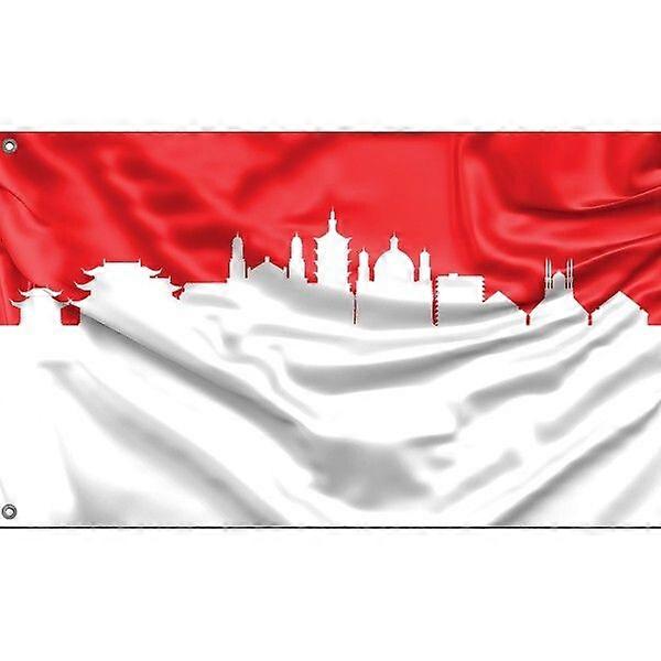 Flagg av Semarang Skyline A2483