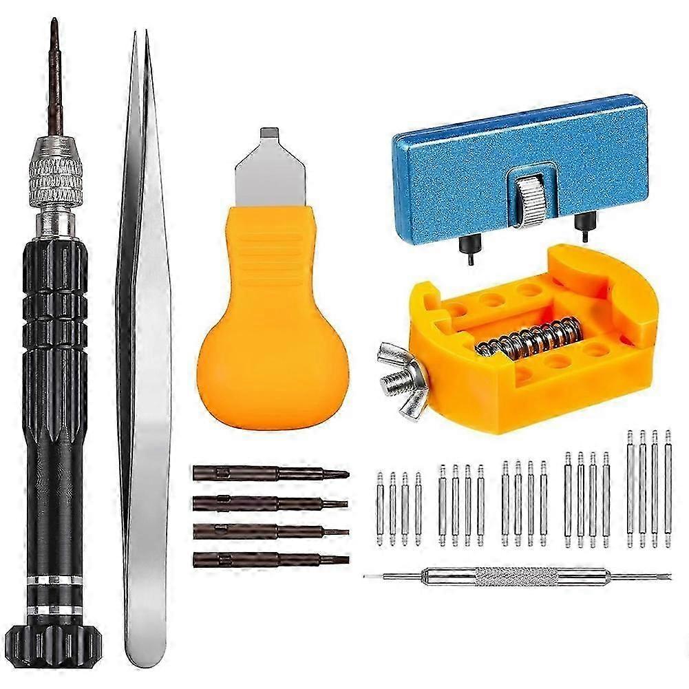 Comprehensive Watch Battery Replacement Kit with Multi-Tool Screwdriver and Case Opener